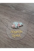 Doğrukan Hediyelik Uyuyan bebek figürlü şeffaf pleksi yenidoğan doğum günü magnet hediyelik (10 adet) thumbnail 1