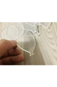 Doğrukan Hediyelik 30 Adet 7 cm balon şeklinde şeffaf pleksi magnet yapımında kullanılan thumbnail 3