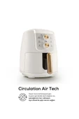 Karaca Air Pro Cook Manuel XL Airfryer 4 lt Yağsız Krem Gold Fritöz thumbnail 6