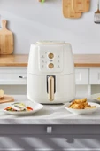 Karaca Air Pro Cook Manuel XL Airfryer 4 lt Yağsız Krem Gold Fritöz thumbnail 1