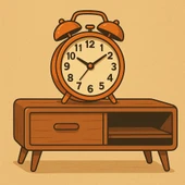 Metal Çalar Saat Zilli Masa Saati Retro Bakır Küçük - 3