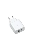 UGREEN 20W 2 Portlu Hızlı Şarj Cihazı 1xUSB-A 1xUSB-C Beyaz 45310 - 1
