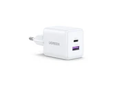 UGREEN 30W GaN Hızlı Şarj Cihazı 2 Portlu 1xUSB-A 1xUSB-C Beyaz 65015 - 1