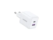 UGREEN 30W GaN Hızlı Şarj Cihazı 2 Portlu 1xUSB-A 1xUSB-C Beyaz 65015 - 3