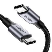 UGREEN USB-C 100W 5A QC PD Örgülü Hızlı Şarj Kablosu 2 Metre Siyah 70429 - 1