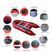 Tomking TK RIB-380 Alüminyum Tabanlı Şişme Bot 7+1 - 3