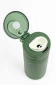 Dekorasyaa Paslanmaz Çelik Sızdırmaz Termos - Yeşil - 550 ml - Kilitli - 3