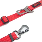 Tailpetz Araç Emniyet Kemeri Tokalı Kedi Köpek Gezdirme Kayışı M Kırmızı 102 cm - 2
