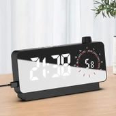 Monozone Elektronik Masaüstü Çalar Saat Çift Dijital Başucu Ofis Ev Geri Sayımlı Sıcaklık Göstergesi thumbnail 6