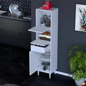 Modilayn VİO (50x163,4x32,5 cm) Yeni çekmeceli, kapaklı, ekmeklikli, çok amaçlı mutfak dolabı. thumbnail 3