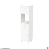 Modilayn VİO Çok Amaçlı Dolap: (50x163.4x32,5 cm) ölçülerinde, çekmeceli ve kapaklı mutfak dolabı. - 8