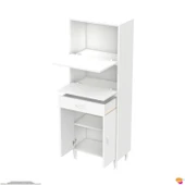 Modilayn VİO (55x163,4x32,5 cm) Yeni çekmeceli, kapaklı, ekmeklikli, çok amaçlı mutfak dolabı. - 8