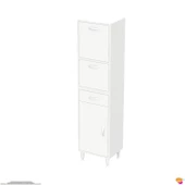 Modilayn VİO (45x163,4x32,5 cm) Yeni çekmeceli, kapaklı, ekmeklikli, çok amaçlı mutfak dolabı. - 7