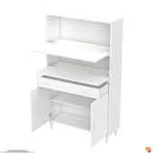 Modilayn VİO (95x163,4x32,5 cm) Yeni çekmeceli, kapaklı, ekmeklikli, çok amaçlı mutfak dolabı. - 8