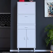 Modilayn VİO (60x163,4x32,5 cm) Yeni çekmeceli, kapaklı, ekmeklikli, çok amaçlı mutfak dolabı. thumbnail 1