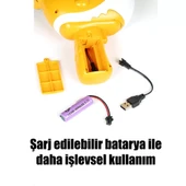 Şarjlı Su Hazneli Sevimli Yunus Oyuncak Su Tabancası MAvi thumbnail 3