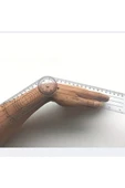 Eklem Açısı Ölçüm Cetveli, Sanatçılar, Tasarımcılar ve Öğrenciler için Uygun 180° Çift İnç/cm-1Ad thumbnail 5
