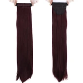 Fiber Sentetik Sihirli At Kuyruğu - Kızıl Kahve thumbnail 2