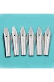 Kaligrafi divit uç seti, dolma kalem uçları, paslanmaz çelik 0.7-2.9mm arası-6 adet set thumbnail 1