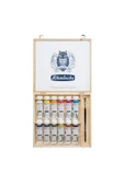 Schmincke Akademie Öl Color Wooden Box Oil Paint Set 12 X 60 Ml-akrilik Set 79112097 thumbnail 1