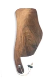 Doğal Ceviz Ağacı Kesme Tahtası Satır Formunda Özel Tasarım 40x16x2.0cm No:6 thumbnail 5