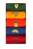 Meyve Işlemeli Çoraplar, Sevimli Çoraplar, Nakışlı Çoraplar, Unisex Çoraplar 5 Çift No:2 thumbnail 2