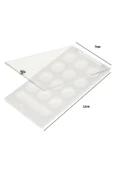 Kapaklı Minik Palet, piknik palet, saklama Kutusu, 13 bölmeli 12x7cm-10 Adet - 4