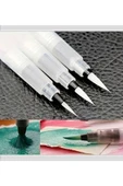 Fırça Uçlu, Brush Pen, Suluboya Fırçaları, Su Ve Mürekkep Hazneli Fırça Kalem-M Beden thumbnail 3