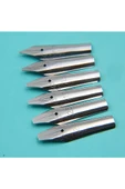 Kaligrafi divit uç seti, dolma kalem uçları, paslanmaz çelik 0.7-2.9mm arası-6 adet set thumbnail 3
