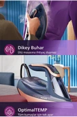 Philips Yeni Seri Azur Buharlı Ütü, OptimalTEMP Teknoloji, SteamGlide Elite Taban - Akıllı Hızlı Güçlü Buhar - 2
