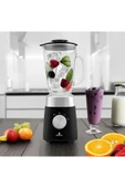 Karaca Paslanmaz Çelik Bıçaklar ile Buz Kırıcı 1,5 Lt Cam Sürahili Smoothie Blender Siyah - 4
