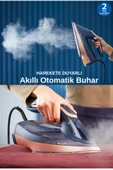 Philips Yeni Seri Azur Buharlı Ütü, OptimalTEMP Teknoloji, SteamGlide Elite Taban - Akıllı Hızlı Güçlü Buhar - 4