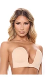 "U" Dekolteli Yapışkanlı Kumaş Sütyen thumbnail 1