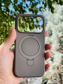 Zipax Apple iPhone 17 Pro Kılıf MgSafe Özellikli Standlı Pastel Renkler Azn-Reggal thumbnail 1