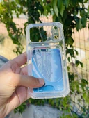 Zipax Apple iPhone 17 Pro Kılıf Şeffaf Kartlıklı Silikon Azn-SetraKart thumbnail 2