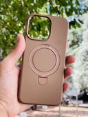 Zipax Apple iPhone 15 Plus Kılıf MgSafe Özellikli Standlı Pastel Renkler Azn-Reggal thumbnail 1