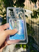 Zipax Xiaomi Redmi Note 11 Pro Kılıf Şeffaf Kartlıklı Silikon Azn-SetraKart thumbnail 2