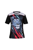 DO-SMAI Dijital Baskılı Arslan Fitness Boks Muay Thai Antrenman Tişörtü Spor T-shirt Fgt037 - 2