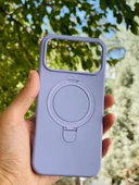 Zipax Apple iPhone 17 Pro Max Kılıf MgSafe Özellikli Standlı Pastel Renkler Azn-Reggal thumbnail 1