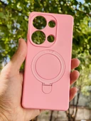 Zipax Xiaomi Redmi Note 13 Pro 4G Kılıf MgSafe Özellikli Standlı Pastel Renkler Azn-Reggal thumbnail 1