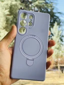 Zipax Samsung Galaxy S23 Ultra Kılıf MgSafe Özellikli Standlı Pastel Renkler Azn-Reggal thumbnail 1