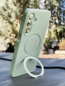 Zipax Samsung Galaxy A15 4G Kılıf MgSafe Özellikli Standlı Pastel Renkler Azn-Reggal thumbnail 4