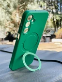 Zipax Samsung Galaxy A55 5G Kılıf MgSafe Özellikli Standlı Pastel Renkler Azn-Reggal thumbnail 4