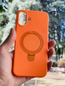 Zipax Apple iPhone 16 Plus Kılıf MgSafe Özellikli Standlı Pastel Renkler Azn-Reggal thumbnail 1