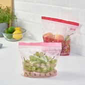 IKEA Kilitlenebilir Buzdolabı Poşeti, Kırmızı-Pembe, 2,5 Lt ve 1,2 Lt, 50 Adet - 3