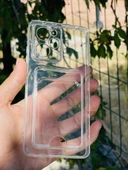 Zipax Xiaomi Poco X5 Pro Kılıf Şeffaf Kartlıklı Silikon Azn-SetraKart thumbnail 1