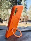 Zipax Apple iPhone 16 Plus Kılıf MgSafe Özellikli Standlı Pastel Renkler Azn-Reggal thumbnail 4