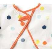 IKEA Bebek Mama Önlüğü, Çok Renkli Meridyendukkan 37X34 cm Cırt-Cırtlı Bant ,elastik Uzun Kollar Ön - 3