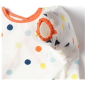 IKEA Bebek Mama Önlüğü, Çok Renkli Meridyendukkan 37X34 cm Cırt-Cırtlı Bant ,elastik Uzun Kollar Ön - 4
