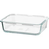 IKEA 365+ cam saklama kabı, cam, 1 lt, dikdörtgen - 1